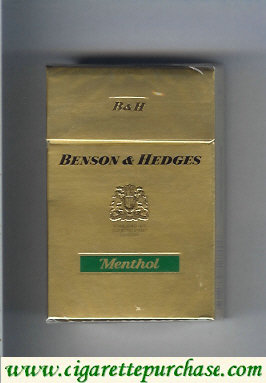 Benson and Hedges cigarettes Menthol